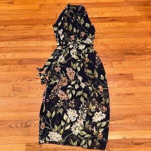 Enfocus Studio Navy Floral Maxi Dress